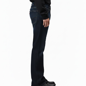 Veste en jean évasée délavée style dark stone, personnalisable OEM/ODM, avec logo brodé sur mesure, streetwear pour hommes - Product Image 5