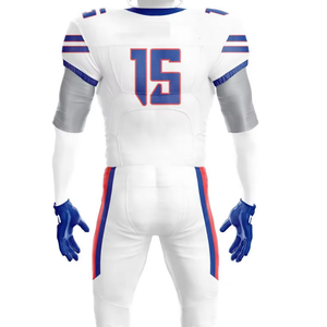Uniforme de Fútbol Americano Personalizado de Primera Calidad, 100% Poliéster, Diseño por Sublimación, Crea tu Propio Conjunto de Camisetas de Equipo, MOQ Bajo, OEM - Product Image 5