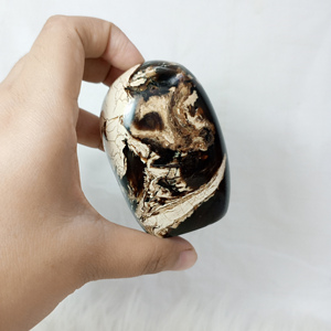 Venta al por mayor de alta calidad Natural Indonesia Sumatra ámbar forma libre de pie piedras preciosas artesanía curación cristal tamaño 5-7 cm - Product Image 5