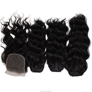 Extensiones de cabello vietnamita de onda profunda con cierre 5x6, 100% cabello humano atado a mano, hermoso cabello trenzado suizo 4x4 con base transparente delgada. - Product Image 1