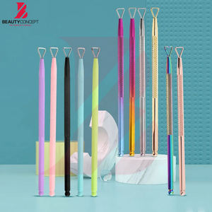 Lime à ongles en acier inoxydable 11 couleurs, éliminateur de peaux mortes, repousse-cuticules, dissolvant de vernis à ongles, outils de manucure et de coupe - Product Image 3