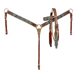 ชุดคอสตูมหนังวัว100% แบบตะวันตกประดับลูกปัดหนังวัวชุดคอปกหน้าอกชั้นนำของอินเดีย - Product Image 4