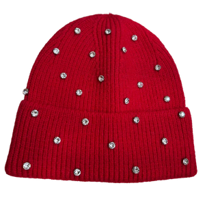 Bonnet tricoté unisexe pour l'hiver, doux, chaud, respirant, imperméable, orné de motifs numériques et de diamants, idéal pour les fêtes, les tenues décontractées ou comme cadeau - Product Image 5