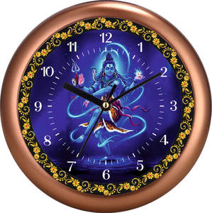 Liviya Mahadev Promotional Office Plastic Wall Clock Trishul Design Personalized Printing <b>Gift</b> <b>Box</b> for Christmas Back School - Product Image 1