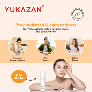 Yukazan Derma Bruma de Agua de Rosas 120ml Hidratante con Ácido Hialurónico para Piel Sensible con Acné Alta Calidad Más Vendido - Product Image 2