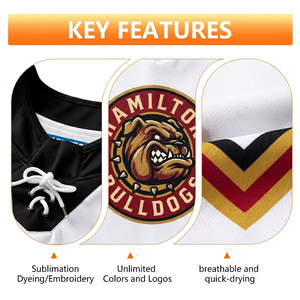 Maillots de hockey sur glace pour hommes, personnalisables, respirants, écologiques, avec logo imprimé par sublimation, acceptant les commandes OEM/ODM en usine. - Product Image 3