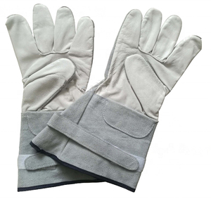 Guantes de Seguridad de Cuero con Textura Completa, Antideslizantes, Puño Reforzado, Uso General, Resistentes a la Abrasión - Product Image 3