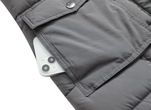 Women's Lightweight <b>Packable</b> Hooded Winter Quilted Puffer <b>Jacket</b> Detachable Sleeves Hat Zipper Closure Waterproof - Product Image 5