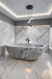 Bañera Independiente de Mármol Sólido, Estilo Europeo, Ecológica, para Uso en Interiores - Product Image 2