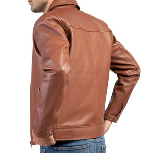 Service OEM, veste en cuir pour homme, style classique 2026, vêtements d'hiver, veste d'hiver à fermeture éclair la plus vendue - Product Image 3