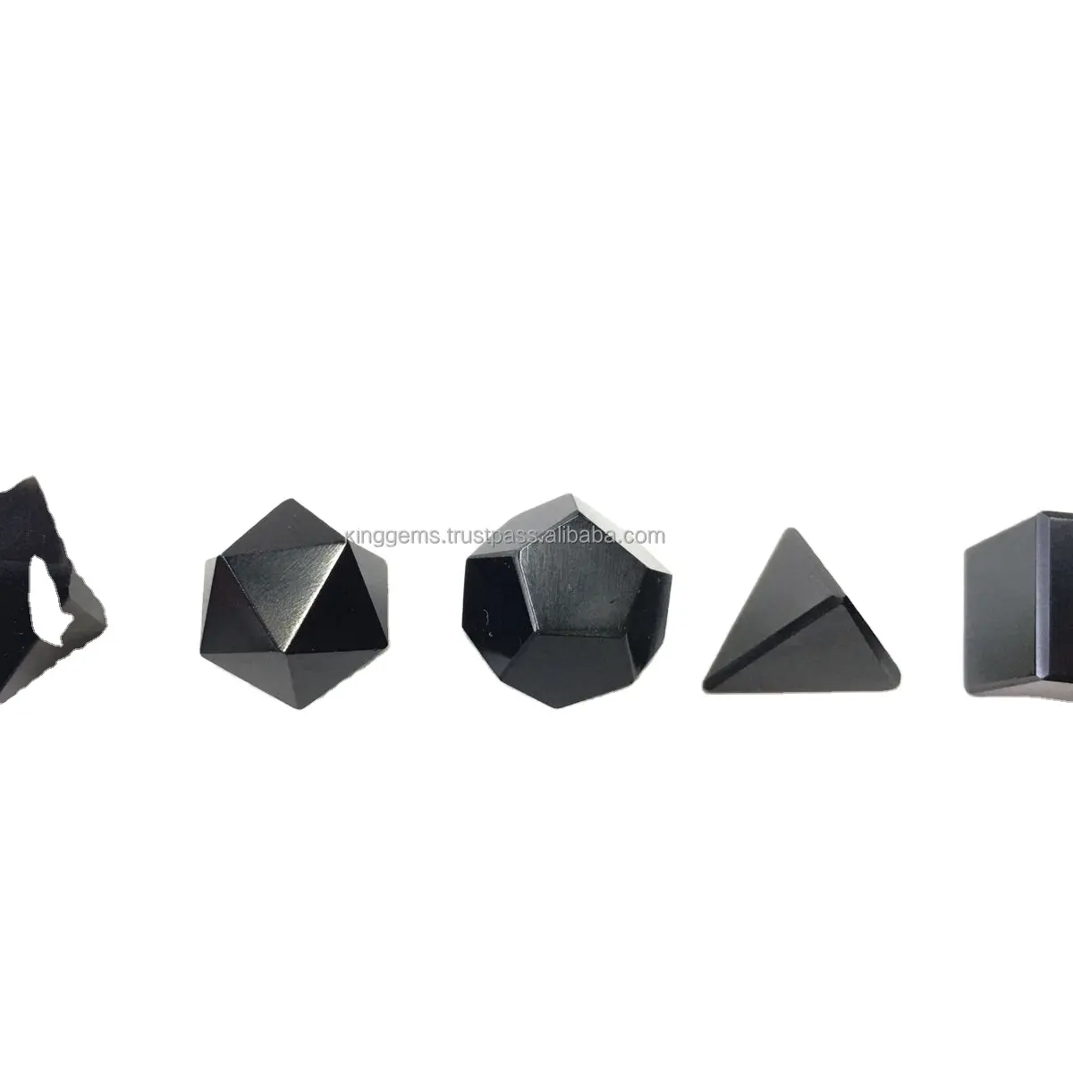 Bán Buôn Tự Nhiên 5PC Đen Obsidian Thiêng Liêng Hình Học Thiết Lập Platonic Chất Rắn Đá Hình Học Thiết Lập Cho Thiền Devine Năng Lượng Chữa Bệnh