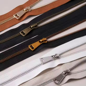 Hot Sale 3# 25cm Metal <b>Zipper</b> Open End Custom Logo Size Color Open End Tape Metal <b>Zipper</b> Long Chain <b>Zippers</b> - Product Image 1