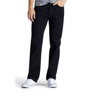Prix de gros, pantalons en denim droits personnalisés, jeans décontractés de haute qualité, jeans unis pour hommes - Product Image 4