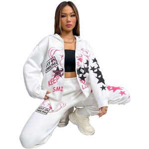 ชุดวอร์มพิมพ์ลายดีไซน์ใหม่ปี 2024 สำหรับผู้หญิง คุณภาพพรีเมียม ผลิตตามสั่ง ชุดวอร์มพิมพ์ลาย โรงงานขายส่ง ชุดวอร์มฮิปฮอป - Product Image 3
