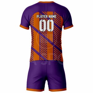 ชุดยูนิฟอร์มฟุตบอลฤดูร้อนพิมพ์ลายตามสั่ง คุณภาพพรีเมียม ระบายเหงื่อได้ดี ป้องกันแบคทีเรีย ผ้าสแปนเด็กซ์/โพลีเอสเตอร์ ระบายอากาศได้ดี - Product Image 3