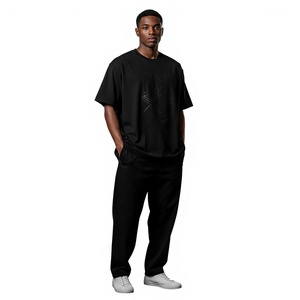 T-shirt à manches courtes pour homme, col rond, noir, avec impression sur le devant, coupe classique, décontracté, respirant, 100% coton, tissu canvas - Product Image 5