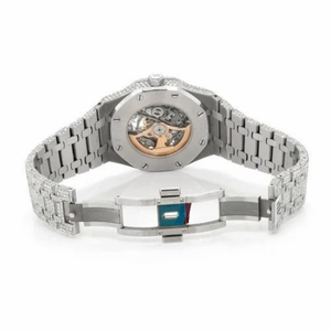 Premium Moissanite Skeleton <b>Watch</b> Men Iced Out Diamond Look Automatic Stainless Steel Luxury Hip Hop Custom <b>Mechanical</b> <b>Watch</b> - Product Image 2