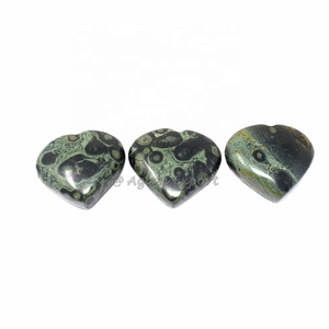 Incroyable acajou Obsidienne Jaspe Mini Puffy Heart Healing Meditation Love for stone crystal for gifts home decoration positive - Product Image 3