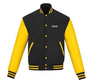 Vestes d'université en laine avec logo personnalisé pour hommes Manteau d'hiver brodé inspiré du collège XL Stand Hip Hop Plain Letterman - Product Image 1