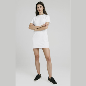 Camiseta de Cuello Redondo para Mujer, Lino y Rayón, Tela Ligera y Fresca, Manga Corta, Transpirable, Ropa Casual de Verano, Proveedor - Product Image 2