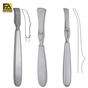 เครื่องมือผ่าตัดแบบโค้ง Farabeuf Elevator Curved Raspatory ขนาด 11 มม. สำหรับการผ่าตัดทั่วไป ใช้งานด้วยมือ นำกลับมาใช้ใหม่ได้ ได้รับการรับรองมาตรฐาน CE - Product Image 1