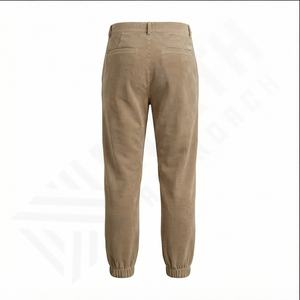 กางเกงลำลองผ้ากำมะหยี่ลายทางของผู้ชายย้อนยุคขากว้างกางเกงกีฬาหลวมกางเกงผ้าลูกฟูกของผู้ชายกางเกงทำงานกางเกงฤดูหนาว - Product Image 3