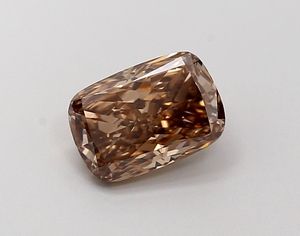 1.00 Carat <b>Cushion</b> Cut Lab Grown Diamond Fancy Vivid Brown VS1 Certified CVD Loose Diamond Wholesale for Jewelry Making - Product Image 1