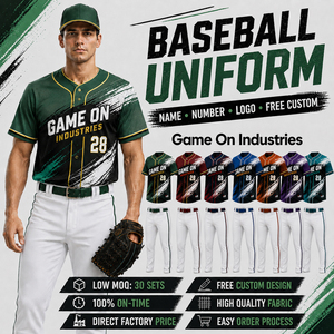 Maillot et pantalon de baseball en sublimation intégrale de qualité supérieure, lavables en machine, nouveau fournisseur, nouvelle arrivée, service OEM ODM - Product Image 1
