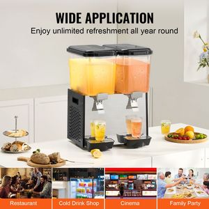 Dispenser per Bevande Commerciale in Acciaio Inox 18L/19QT, Macchina per Tè Freddo e Succhi 370W per Uso Festivo - Product Image 6