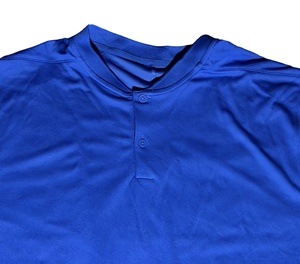 Polo de Manga Corta Azul Rey para Hombre, Tejido Transpirable, Color Sólido, Estilo Casual - Product Image 3