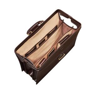 Porte-documents en cuir pleine fleur véritable marron foncé de haute qualité avec fermoir à bouton-poussoir pour homme, sac de bureau exécutif en cuir de vachette fait main - Product Image 6