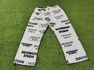 Nylon Sweatpants Lightweight <b>Baggy</b> Track Pants Embroidery Wide Leg <b>Jogger</b> Quick Dry Track Pants Windbreaker Sweat Pants - Product Image 2