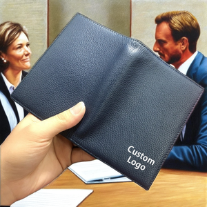 High Quality Genuine Leather <b>Passport</b> Cover New Design RFID Travel <b>Wallet</b> with ID Window Card Holder - Product Image 2