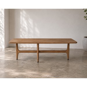 Mesa de Centro de Madera de Teca Sólida Escandinava de Lujo, Muebles Modernos para Sala de Estar, Hechos a Mano con Madera Natural para el Hogar, Hotel, Villa, Cafetería - Product Image 6