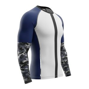 เสื้อรัดกล้ามเนื้อแขนยาวลายพรางสำหรับผู้ชาย เหมาะสำหรับการฝึก MMA และออกกำลังกายในยิม - Product Image 1