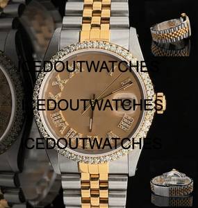 Reloj Mecánico para Hombre, Caja de Acero Inoxidable, Esfera Redonda, Cristal, Resistente al Agua 10 Bar, Correa de Acero Inoxidable y Moissanita - Product Image 1