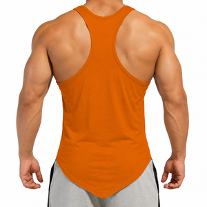 <b>Men</b> Stringer Vest <b>Singlet</b> Custom Sleeveless Fitness Breathable Quick Dry Knitted Eco-Friendly Tank Tops Lightweight Gym Training - Product Image 2