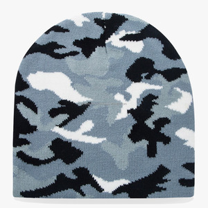 Gorro de punto unisex con logotipo personalizado, doble capa, 100% lana, a rayas, con forro de satén, ajustable, cálido, grueso, para invierno, uso diario, con dobladillo. - Product Image 1