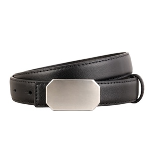 Ceinture en cuir véritable à boucle, personnalisée en usine, unisexe, décontractée, respirante, minimaliste, polyvalente, élégante et imperméable - Product Image 1