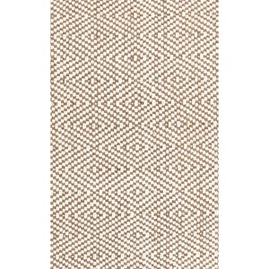 Tapis géométrique moderne en jute, rectangulaire, tissage plat, avec dos antidérapant en caoutchouc, pour salon et décoration intérieure - Product Image 5