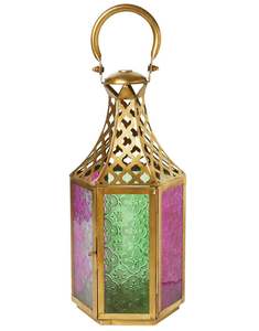 Lanterne marocaine décorative en métal de qualité supérieure pour l'éclairage nocturne extérieur et la décoration sur le thème culturel - Product Image 3