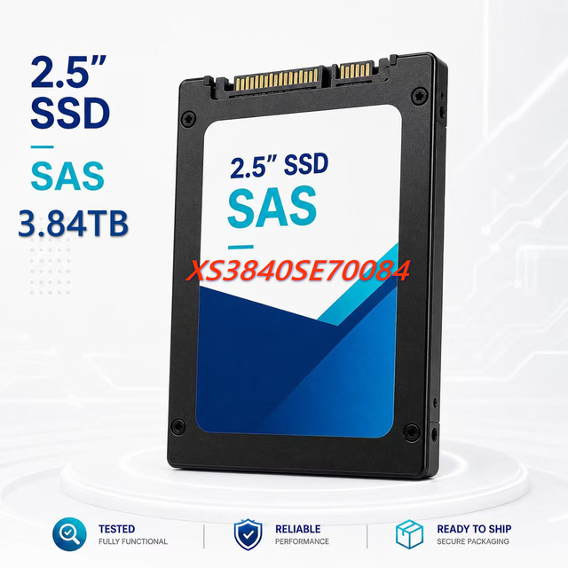 Used 3332 XS3840SE70084 3.84 SSD 2XA234-881 Solid State Drive - 2.5" Internal - SAS (12Gb/s SAS) Server Enterprise