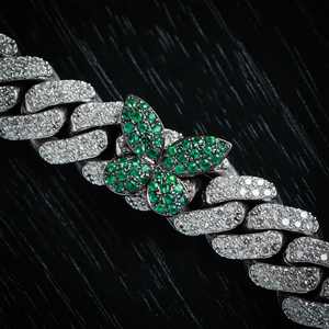 Collar de Plata 925 con Nombre Personalizado, Cierre con Moissanita VVS, Pasa Prueba de Diamante, Cadena de Eslabones Moderna, Chapado en Rodio, Unisex - Product Image 3