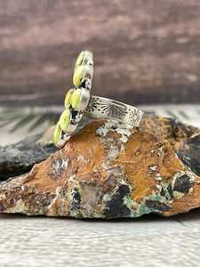 Handmade Palomino Turquoise <b>Adjustable</b> <b>Ring</b> Sterling Silver Southwestern Boho Statement Jewelry Artisan Gemstone Gift for Her - Product Image 5