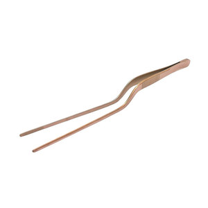 SIGAL MEDCO Pince de Chef de Cuisine pour Plats, Lot de 2, 10 Pouces Droites et 8 Pouces Inclinées, en Acier Inoxydable, Revêtement Plasma Or Rose, Respirantes - Product Image 2