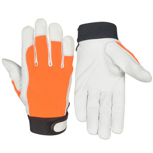 Guantes de seguridad de cuero de cabra de la mejor calidad para ensamblaje, trabajo en almacenes y jardinería, guantes antideslizantes de cuero para ensamblaje. - Product Image 2