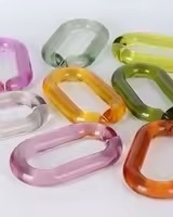 ILAHI's Modern Art Deco Eco-Friendly Acrylic Curve Vertical Pattern Chain Wall Accents Handmade Hanging <b>Ornamental</b> Architecture - Product Image 2