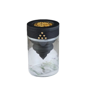 Brûleur d'encens en bois au design moderne pour parfum de maison Mubkhar Bukhoor Cencer avec motif végétal décoratif pour mariage - Product Image 5