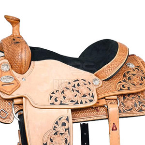 Premium Equestrian Horse Saddle With <b>Cushioned</b> Support And Comfortable Horse Saddle For Everyday Riding Comfort - Product Image 2