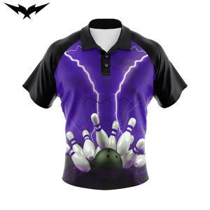 Maillots de bowling unisexes les plus vendus, vente en gros, maillots de bowling réversibles personnalisés, chemise de sublimation pour unisexe, manches courtes - Product Image 1